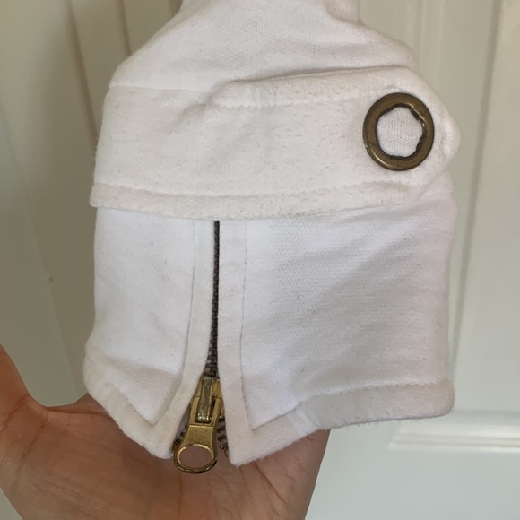 Mike & Chris | White Jersey Motorycle Jacket - Picture 6 of 8